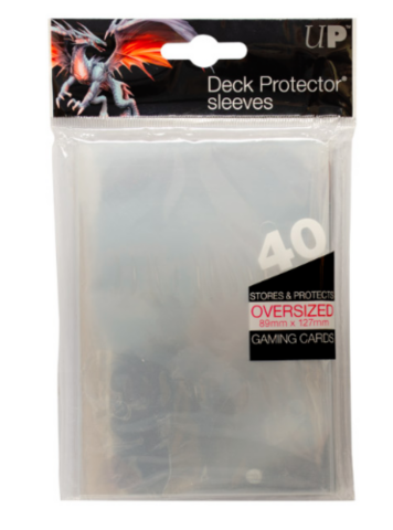 Oversized Clear Top Loading Deck Protector Sleeves 40ct_boxshot