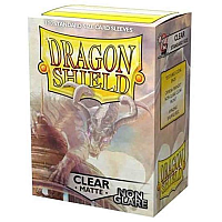 Dragon Shield Matte Non-Glare Sleeves - Clear (100 Sleeves)