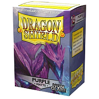 Dragon Shield Matte Non-Glare Sleeves - Purple (100 Sleeves)