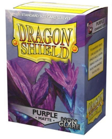 Dragon Shield Matte Non-Glare Sleeves - Purple (100 Sleeves)_boxshot