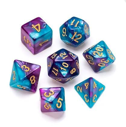 Marble Series: Pale Blue & Purple - Numbers: Gold_boxshot