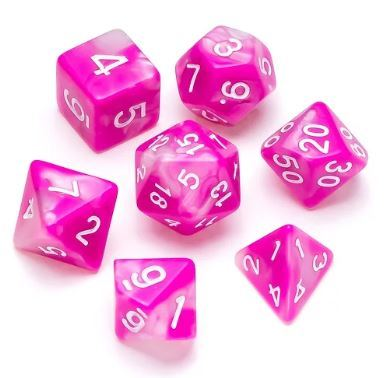 Marble Series: Pink & White - Numbers: White_boxshot
