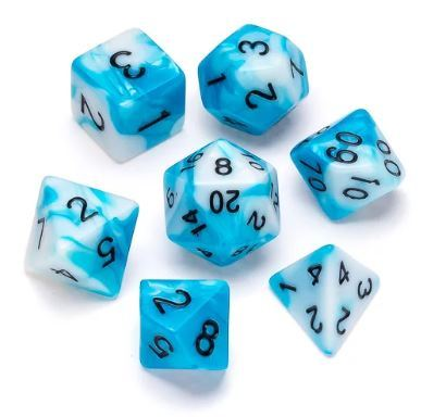 Marble Series: Blue & White - Numbers: Black_boxshot