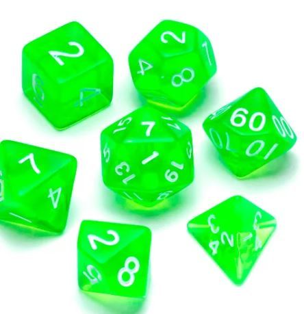 Transparent Series: Green - Numbers: White_boxshot