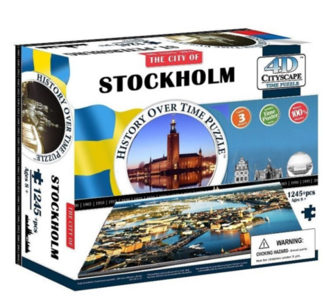 4D-Cityscape Puzzle - Stockholm_boxshot