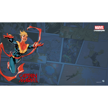 Marvel Champions: Captain Marvel Game Mat_boxshot