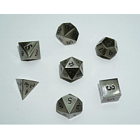 A Role Playing Dice Set: Metallic - Brushed Silver