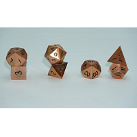 A Role Playing Dice Set: Metallic - Brushed Copper