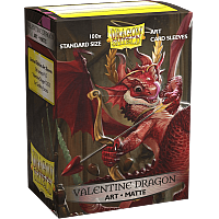 Dragon Shield Standard Matte Art Sleeves - Valentine 2020 Dragon (100 Sleeves)