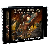 The Dungeon Books of Battle Mats - Modular Books of RPG Battle Maps