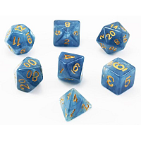 A Role Playing Dice Set: Blue Jade