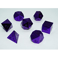 A Role Playing Dice Set: Metallic - Plain Purple
