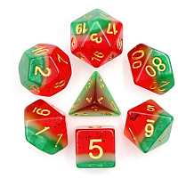 A Role Playing Dice Set: Watermelon
