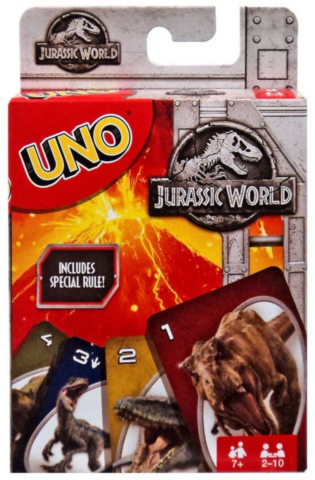 UNO Card Game: Jurassic World _boxshot