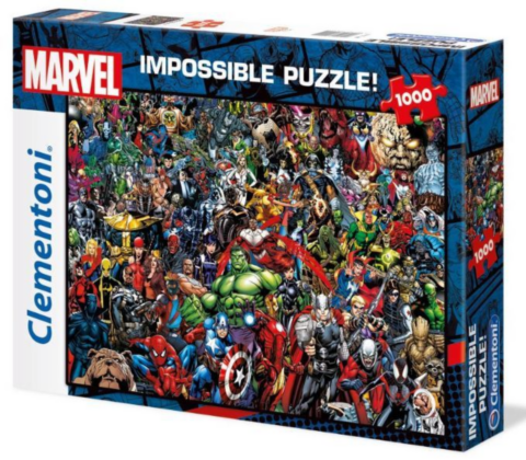 1000 pcs:  Marvel 80th Anniversary Impossible Puzzle Characters_boxshot