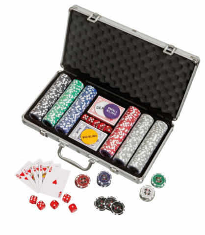 Poker set, 300 poker chips in aluminium case (3757)_boxshot