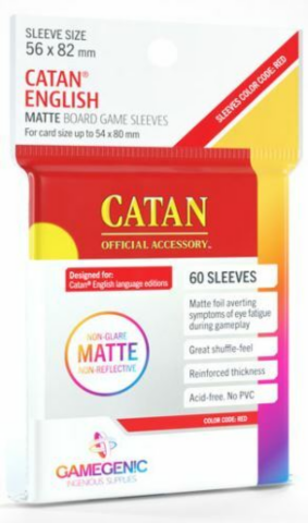 (56x82 mm) Gamegenic - Matte Catan Sleeves_boxshot