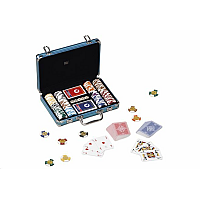Dal Negro poker set: Aluminium Case Blue