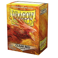 Dragon Shield Matte Sleeves - Clear Red (100 Sleeves)