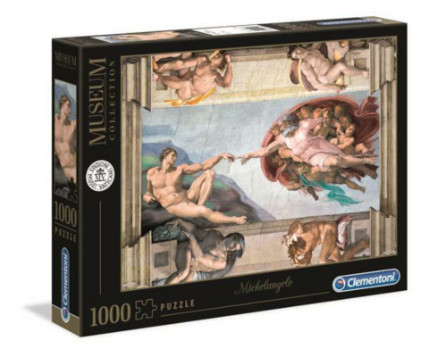 1000 bitar - Museum Collection - Michelangelo The Creation of Man_boxshot