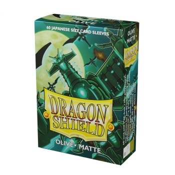 Dragon Shield Small Sleeves - Japanese Matte Olive (60 Sleeves)_boxshot