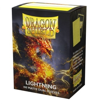 Dragon Shield Standard Matte Dual Sleeves - Lightning 'Ailia' (100 Sleeves)_boxshot