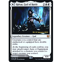 Halvar, God of Battle // Sword of the Realms (Foil) (Prerelease)