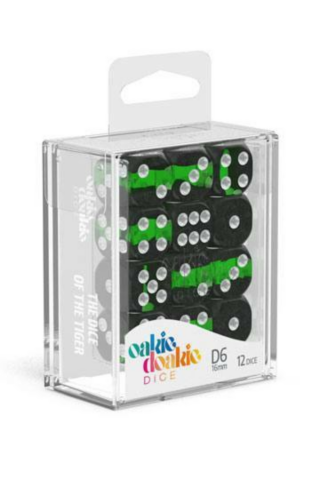 Oakie Doakie Dice D6 Dice 16 mm Enclave - Emerald (12)_boxshot