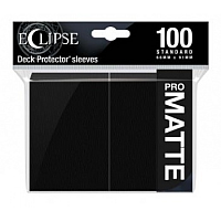 UP - Eclipse Matte Standard Sleeves: Jet Black (100 Sleeves)