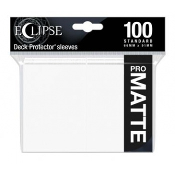 UP - Eclipse Matte Standard Sleeves: Arctic White (100 Sleeves)_boxshot