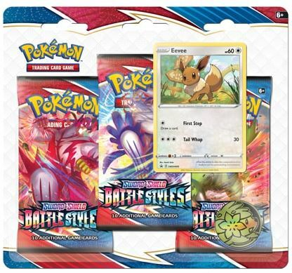 Pokémon TCG Sword & Shield - Battle Styles: 3 pack blister - Eevee_boxshot