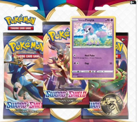 Pokémon TCG Sword & Shield : 3 pack blister - Ponyta_boxshot