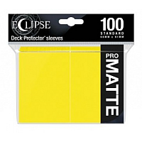 UP - Eclipse Matte Standard Sleeves: Lemon Yellow (100 Sleeves)