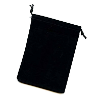 Dice Bag 14x18cm Black Velvet