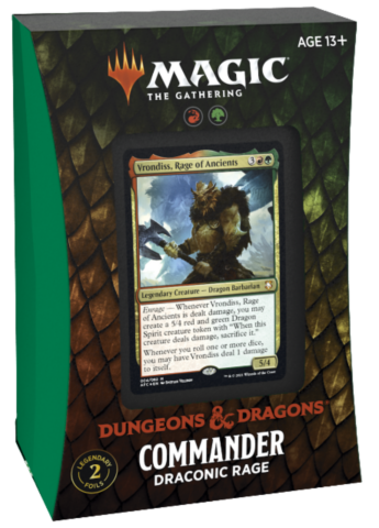 Magic The Gathering: Adventures in the Forgotten Realms Commander Deck Draconic Rage_boxshot