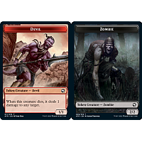 Devil // Zombie (Foil) [Token]