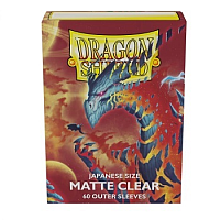 Dragon Shield Japanese Size Matte Clear Outer Sleeves - Clear Cosmere (60 Sleeves) SMALL SIZE