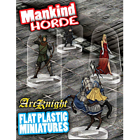 Flat Plastic Miniatures: Mankind Horde 31Pc