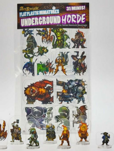 Flat Plastic Miniatures: Underground Horde 31Pc_boxshot