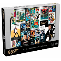 1000 Bitar - James Bond Movie Poster