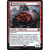 Smoldering Egg // Ashmouth Dragon (Foil) (Prerelease)