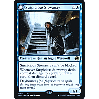 Suspicious Stowaway // Seafaring Werewolf (Foil) (Prerelease)