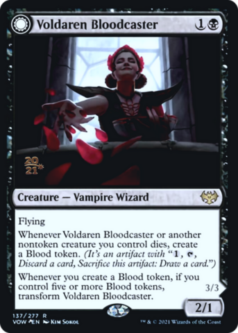 Voldaren Bloodcaster // Bloodbat Summoner (Foil) (Prerelease)_boxshot