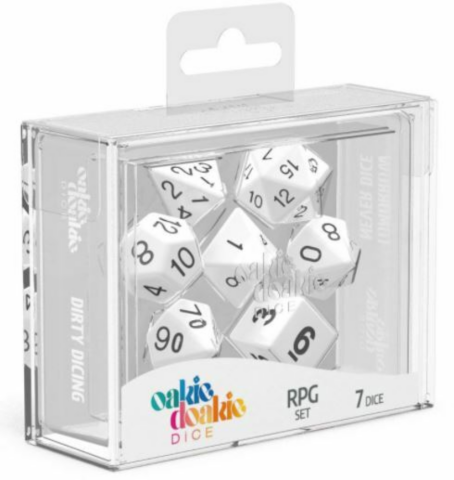 Oakie Doakie Dice RPG Set Solid - White (7)_boxshot