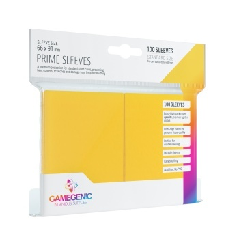 Gamegenic - Prime Sleeves Yellow (100 Sleeves)_boxshot