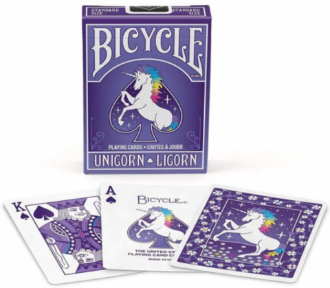 Bicycle Purple Unicorn Playing Cards_boxshot