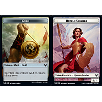 Gold // Human Soldier (Foil) [Token]