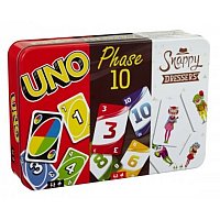Games in Tin box 3-Pack (Uno + Phase 10 + Snappy Dressers)