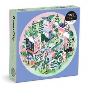 Green City Round Puzzle - 1000pcs_boxshot