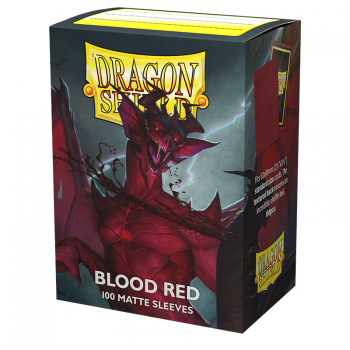 Dragon Shield Standard Matte Sleeves - Blood Red 'Simurag' (100 Sleeves)_boxshot